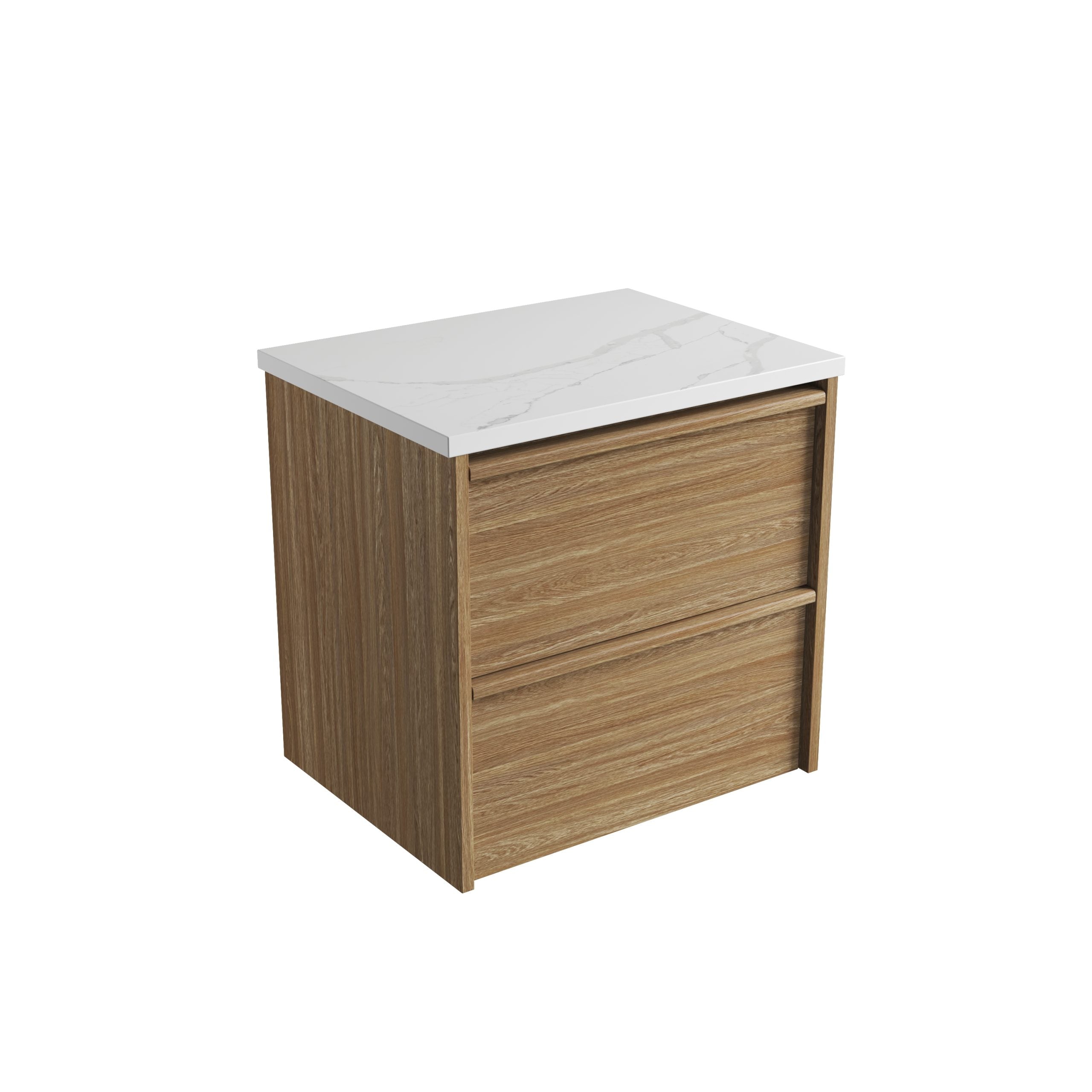 Venetta Framed Wall Hung Harvest Oak Vanity