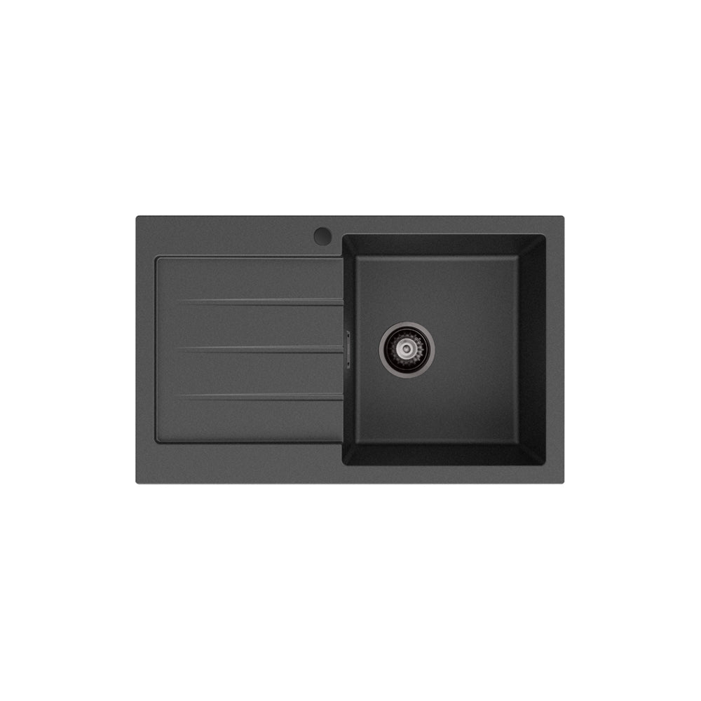 Kuro Granite 32L Single Kitchen Sink with Drainer