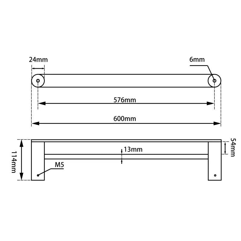 Esperia Double Towel Rail