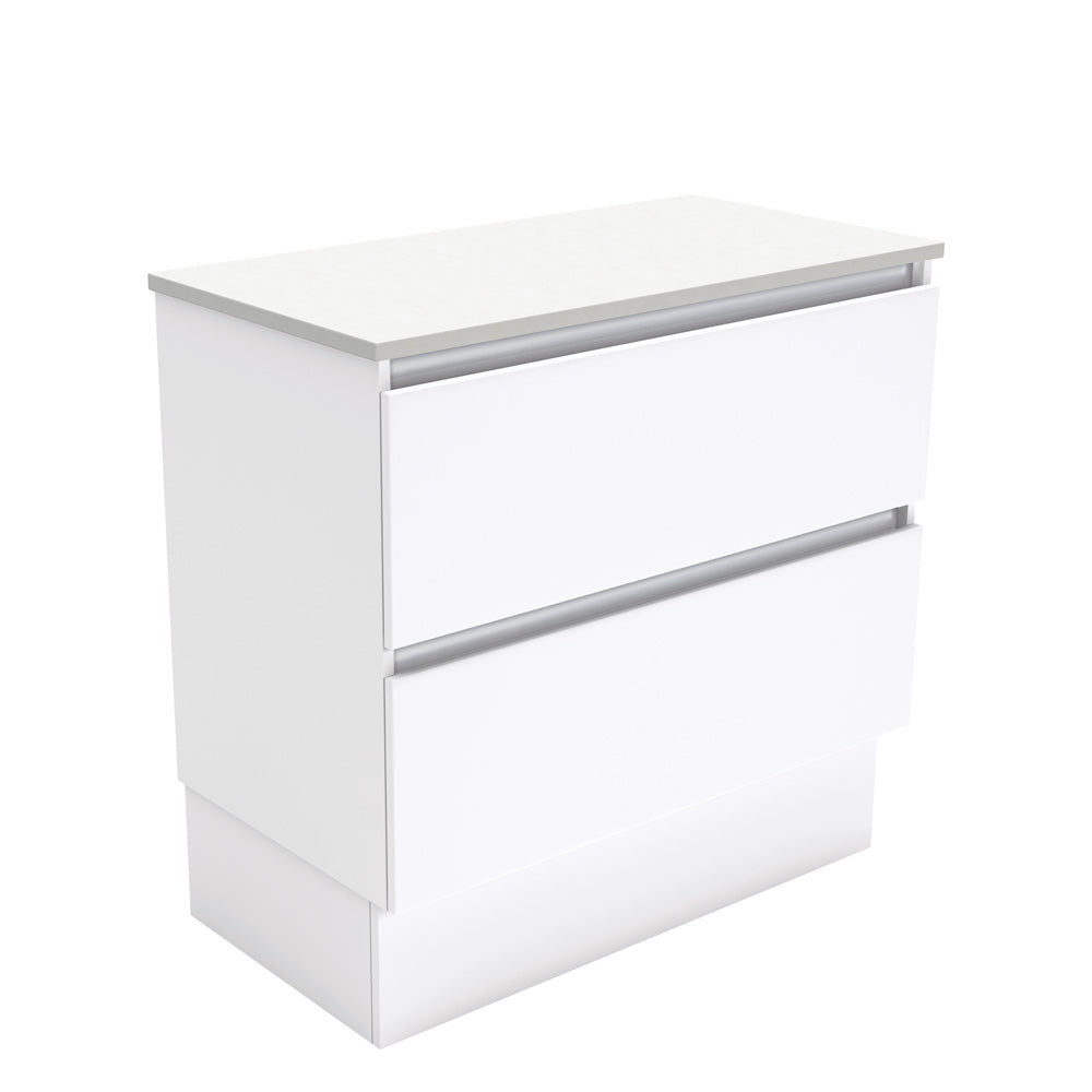 Quest Gloss White Finger Pull Vanity