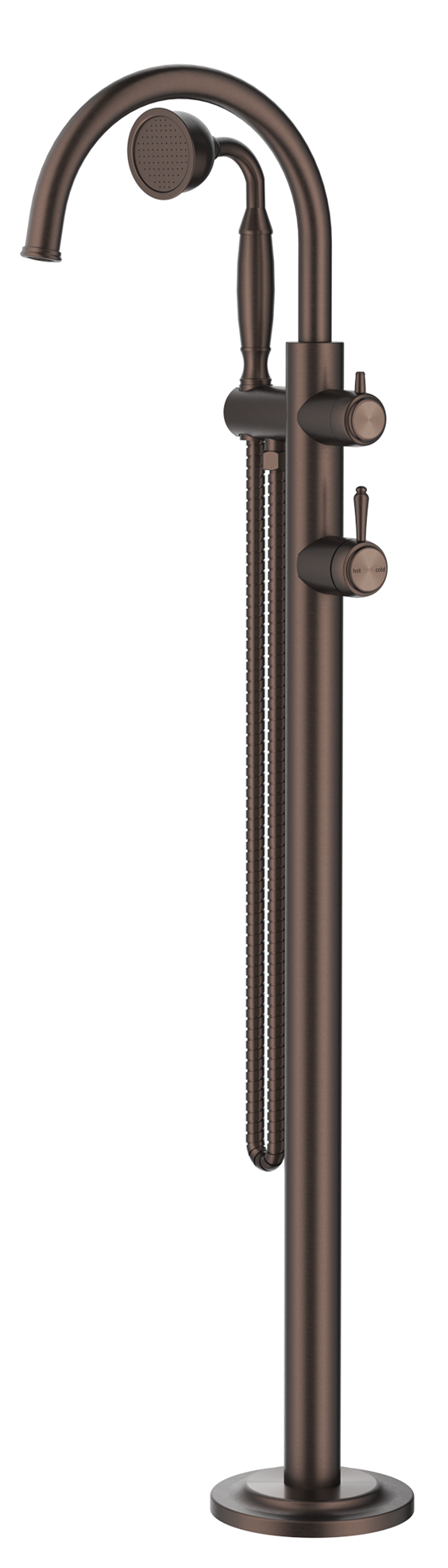 Mica Heritage Freestanding Bath Mixer with Hand Shower - Neche Interiors