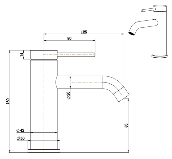 Mica Basin Mixer - Neche Interiors