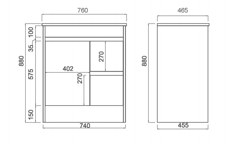 Legna Natural Oak Freestanding Vanity