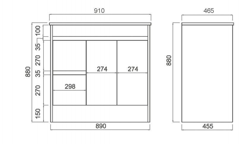 Legna Natural Oak Freestanding Vanity