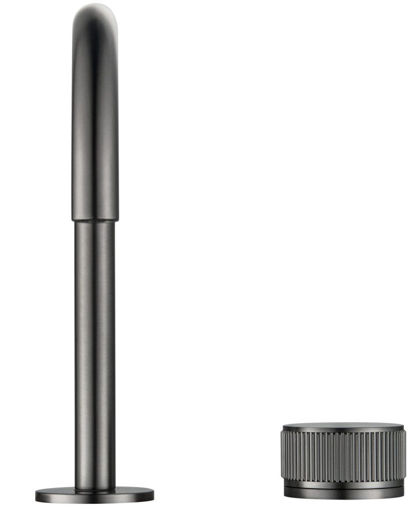 Mica Fluted Gooseneck Hob Basin Mixer Set - Neche Interiors