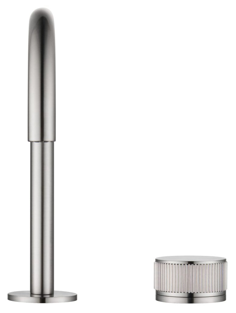 Mica Fluted Soft-Square Hob Basin Mixer Set - Neche Interiors