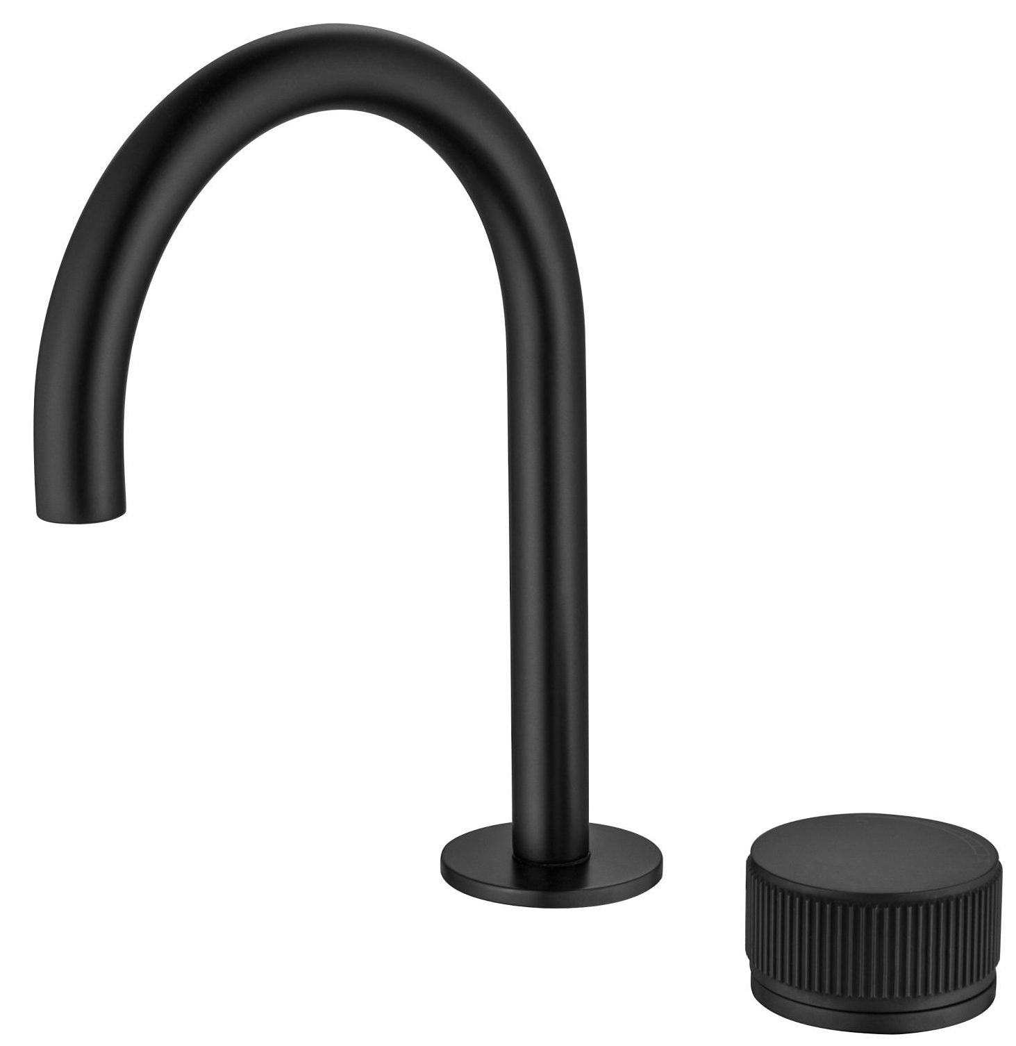 Mica Fluted Gooseneck Hob Basin Mixer Set - Neche Interiors