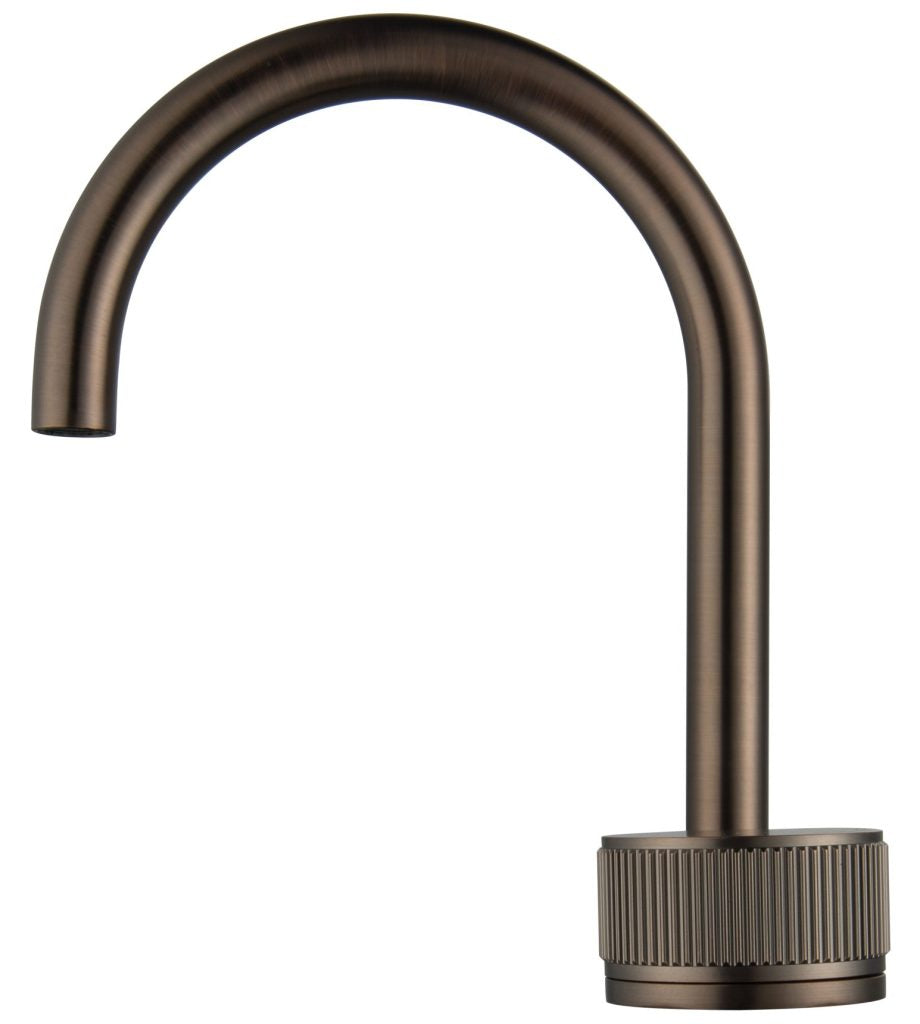 Mica Fluted Soft-Square Hob Basin Mixer Set - Neche Interiors