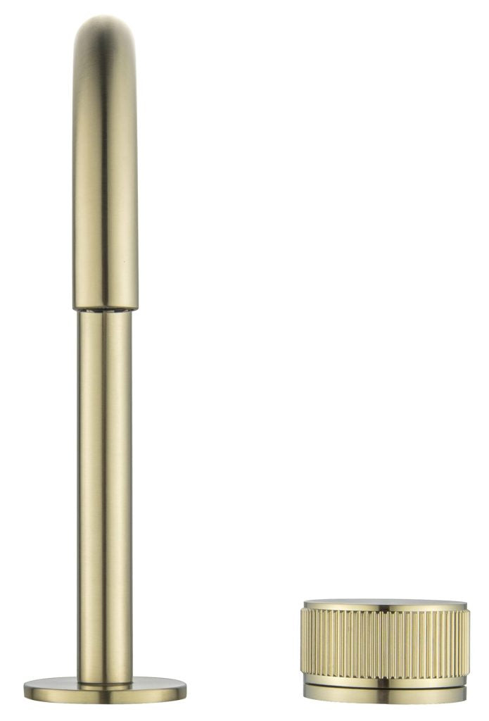 Mica Fluted Soft-Square Hob Basin Mixer Set - Neche Interiors