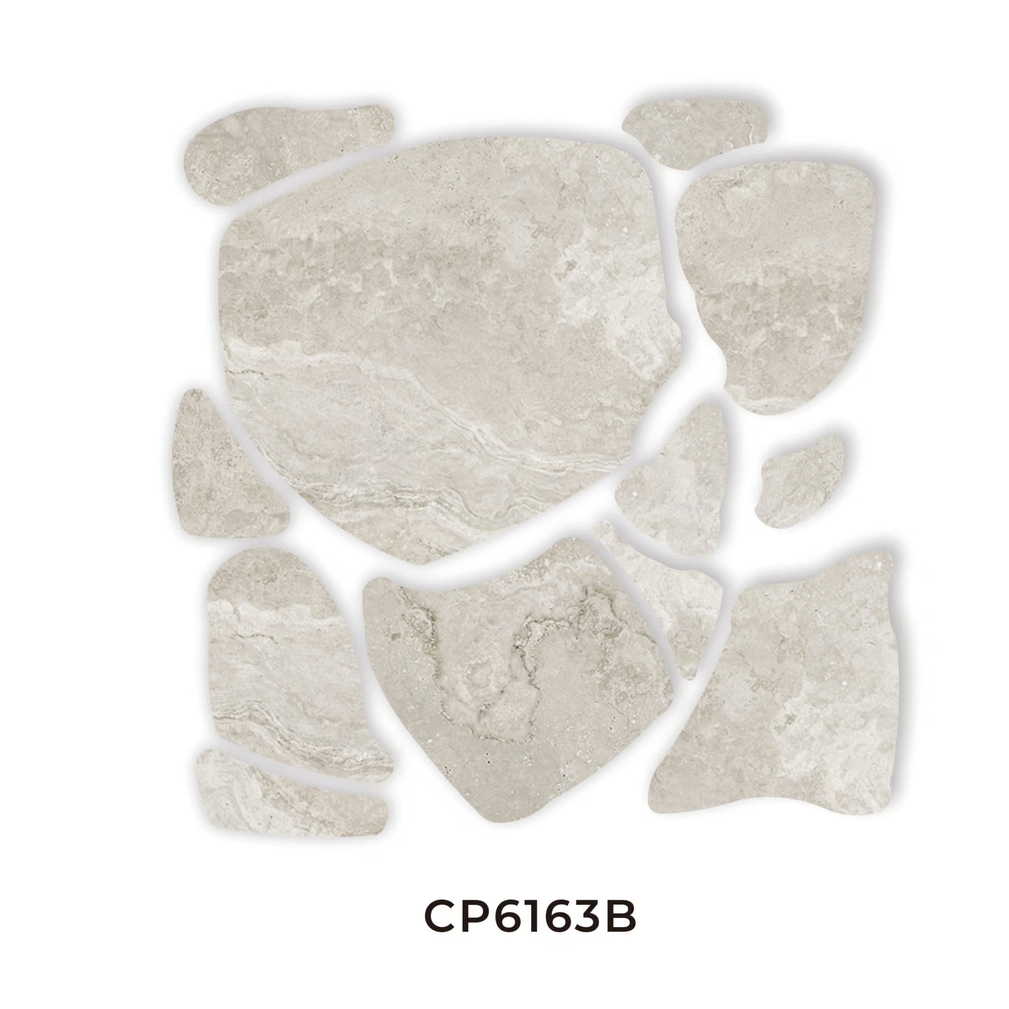 Norcia Travertine Porcelain Crazy Pave