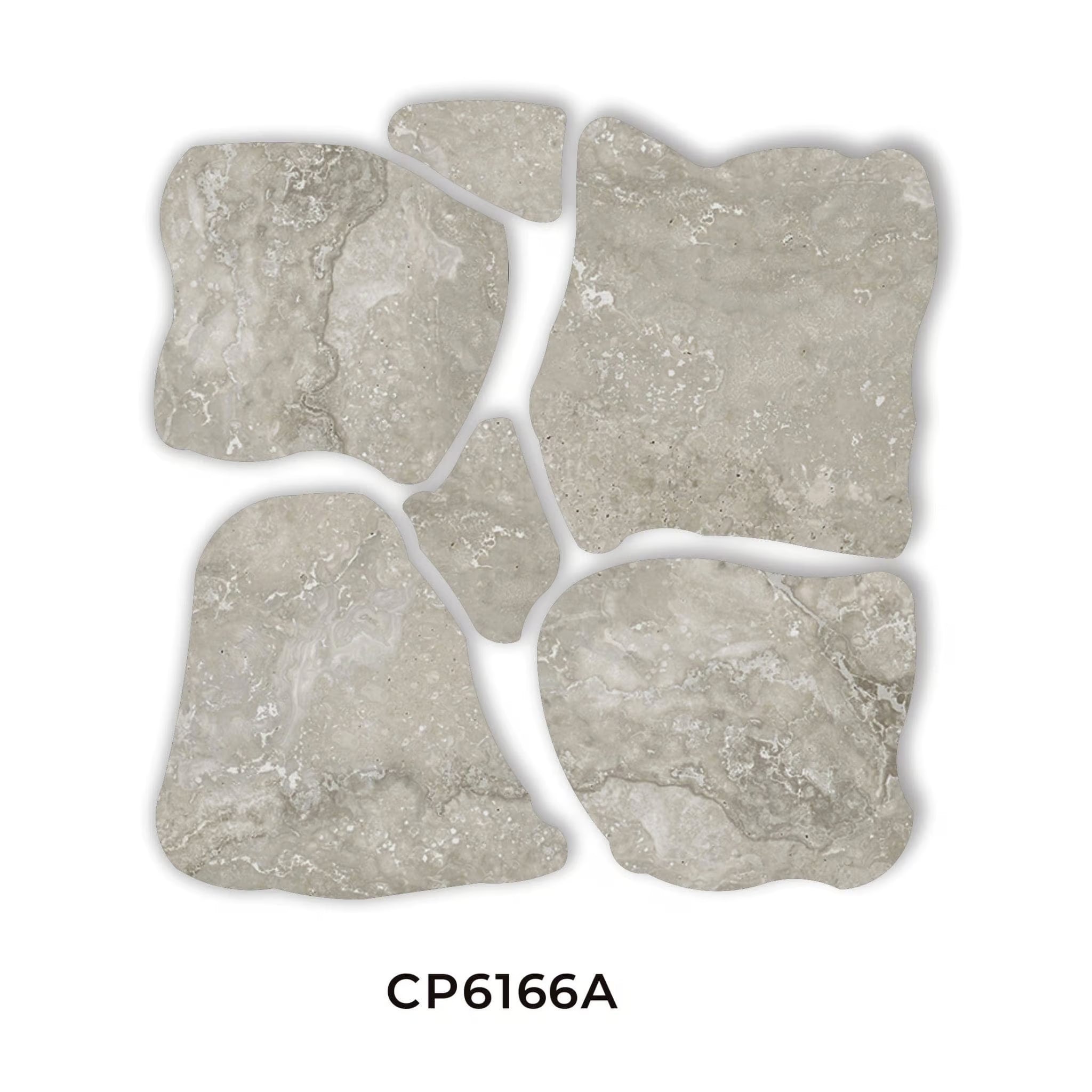 Norcia Travertine Porcelain Crazy Pave