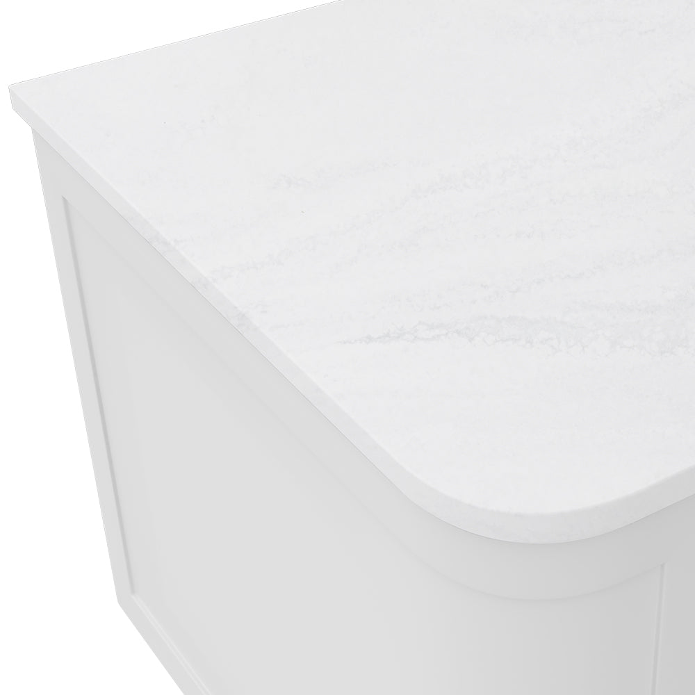 Cloudburst Solid Surface Top Curved Full Depth