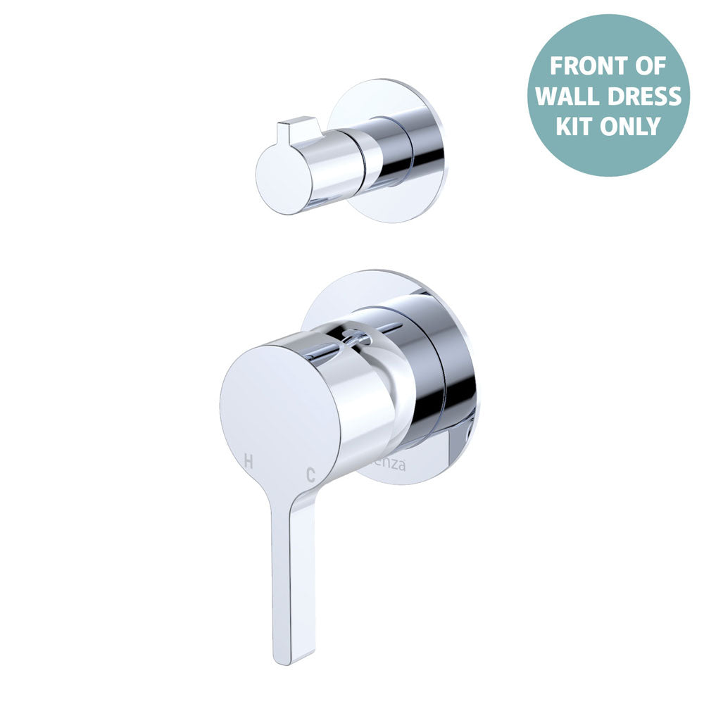 Sansa Wall Diverter Mixer Dress Kit, Small Round Plates
