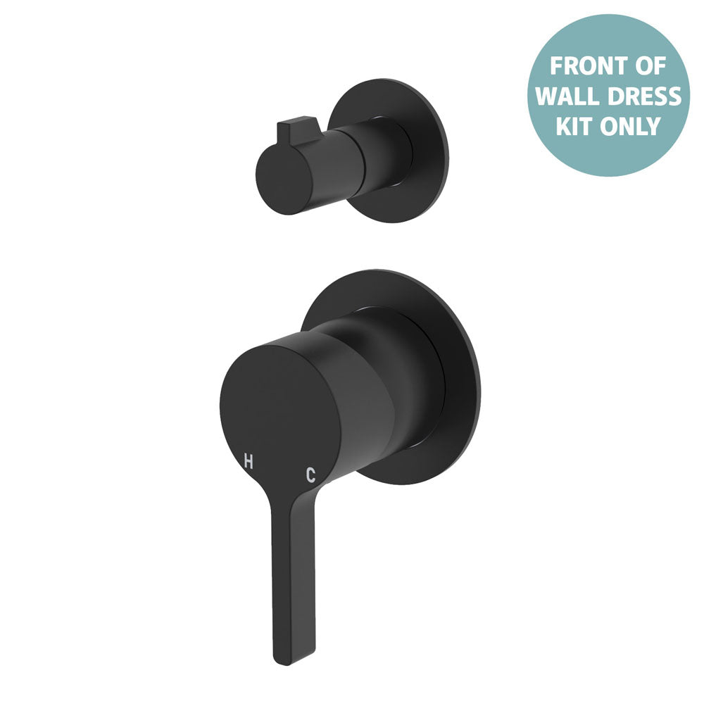 Sansa Wall Diverter Mixer Dress Kit, Small Round Plates