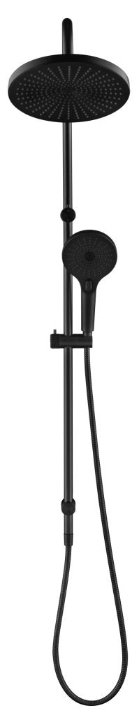 Mica Fluted Gooseneck Dual Shower Rail - Neche Interiors