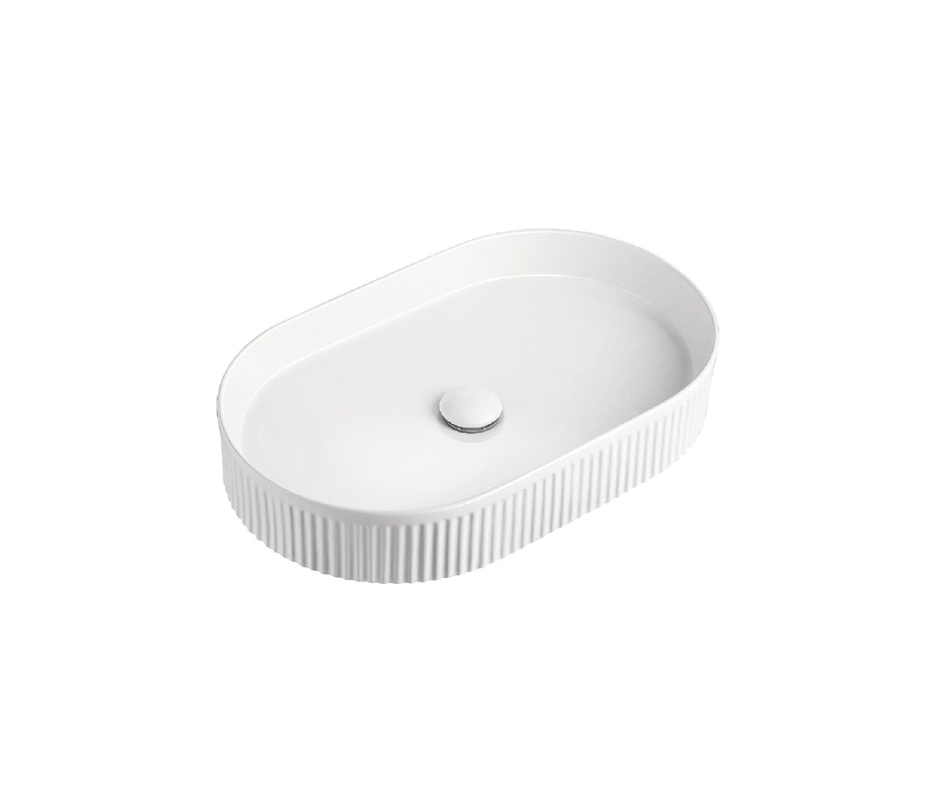 Fluted Pill Counter Top Basin