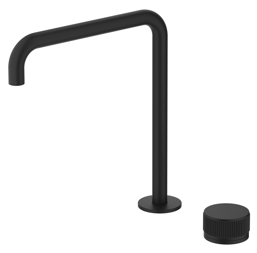 Mica Fluted Soft-Square Hob Sink/Basin Mixer Set - Neche Interiors