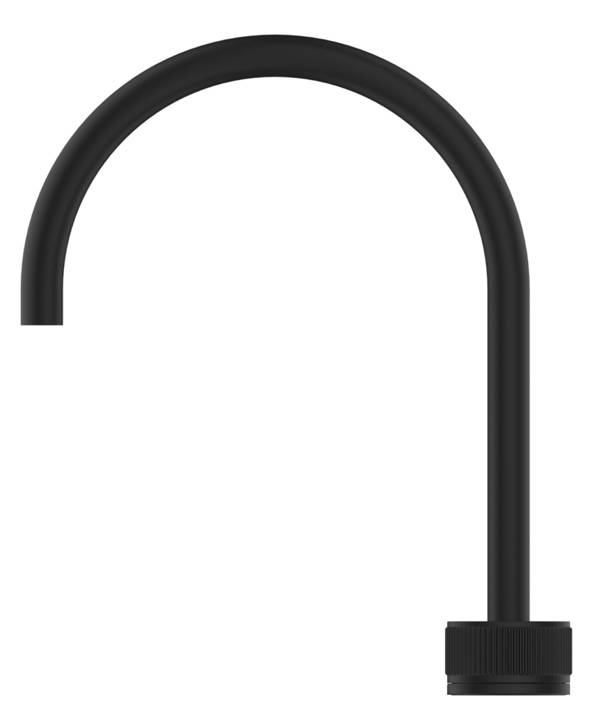 Mica Fluted Gooseneck Hob Sink/Basin Mixer Set - Neche Interiors