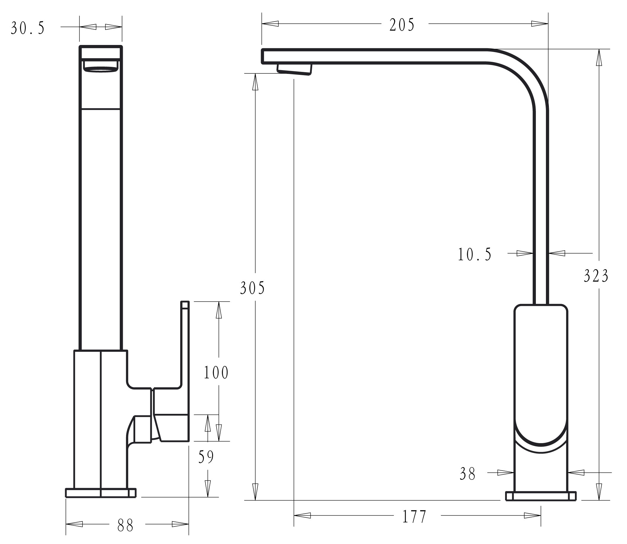 Flores Sink Mixer