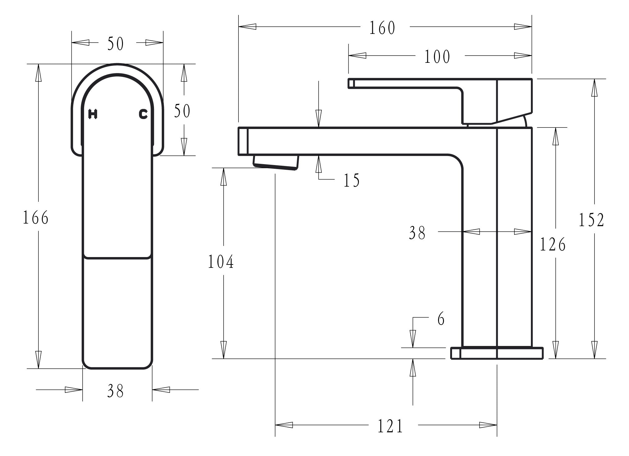 Flores Basin Mixer