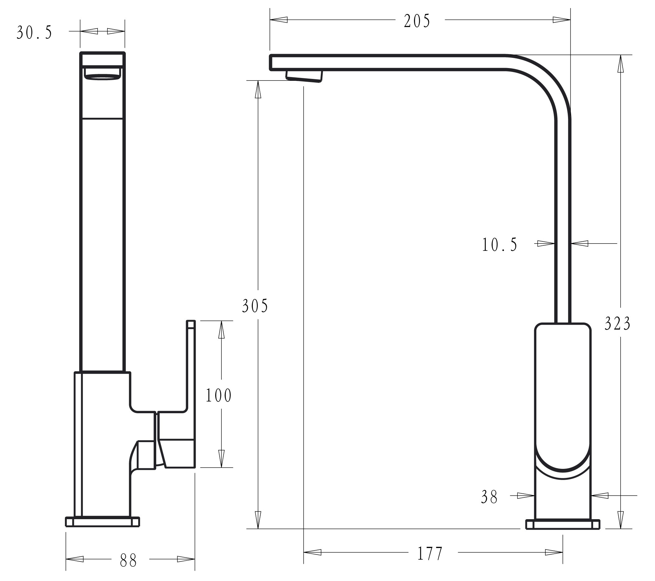 Ceram Sink Mixer