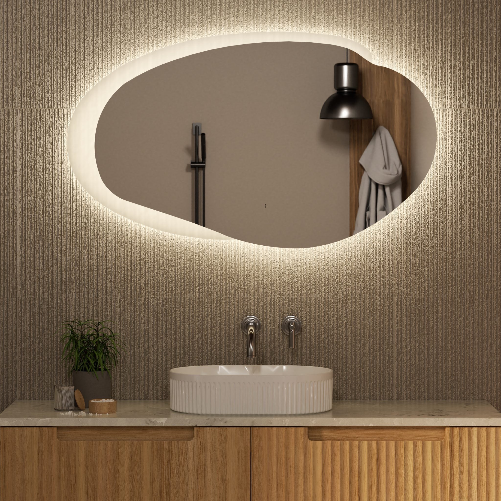 Evanston LED Asymmetrical Mirror