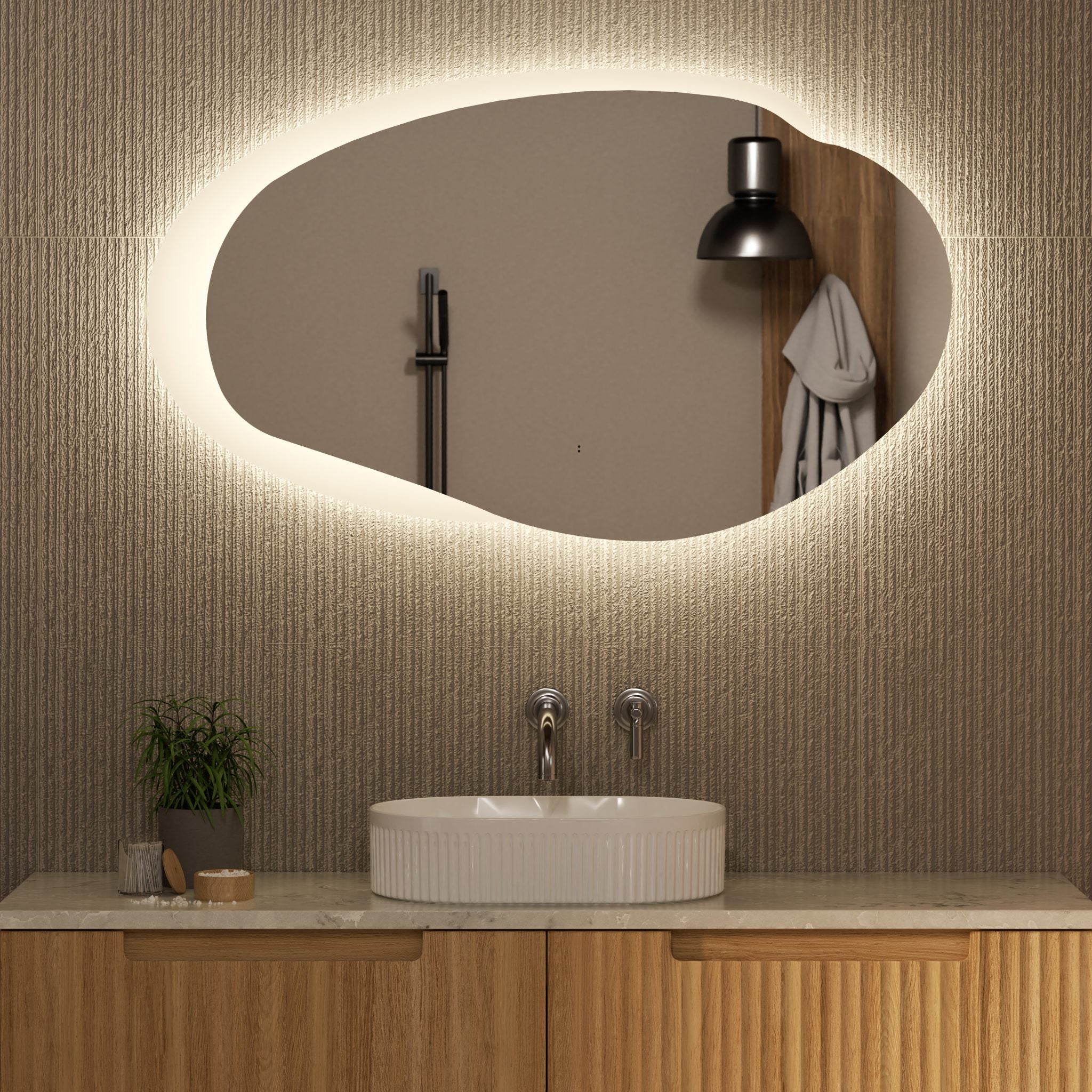Evanston LED Asymmetrical Mirror