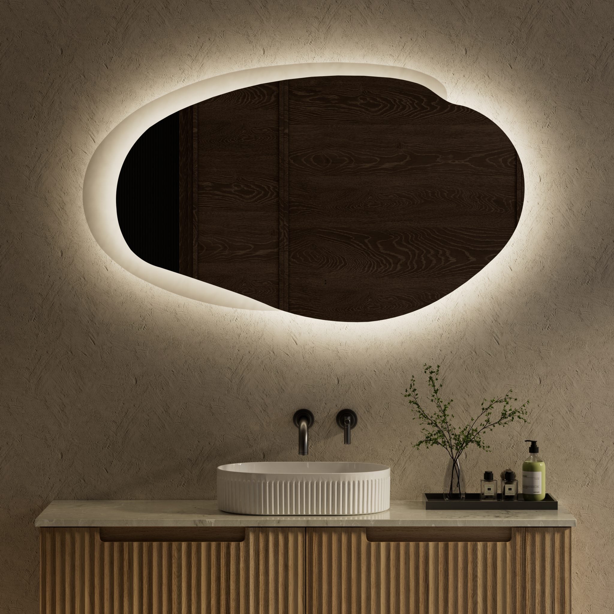 Evanston LED Asymmetrical Mirror