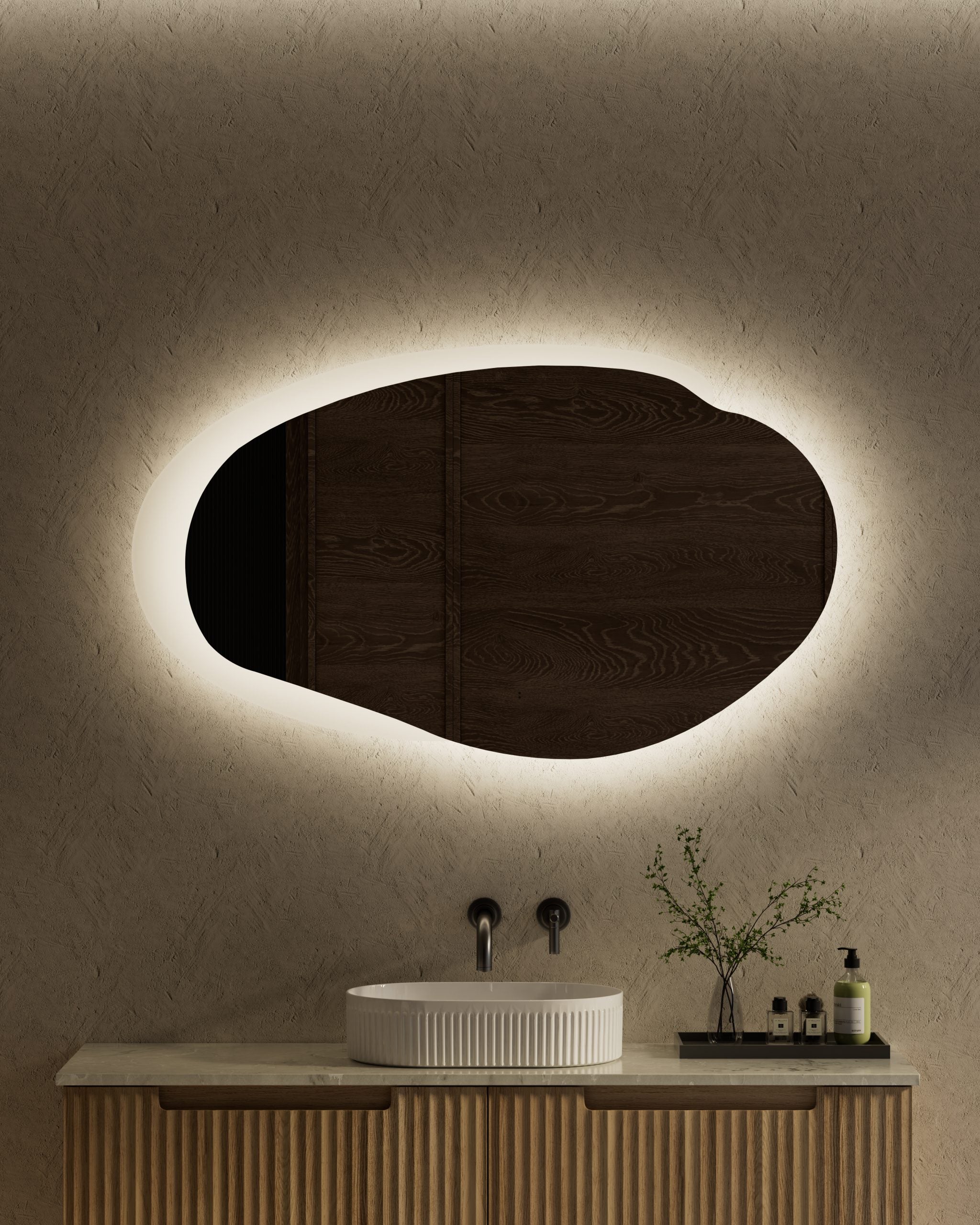 Evanston LED Asymmetrical Mirror