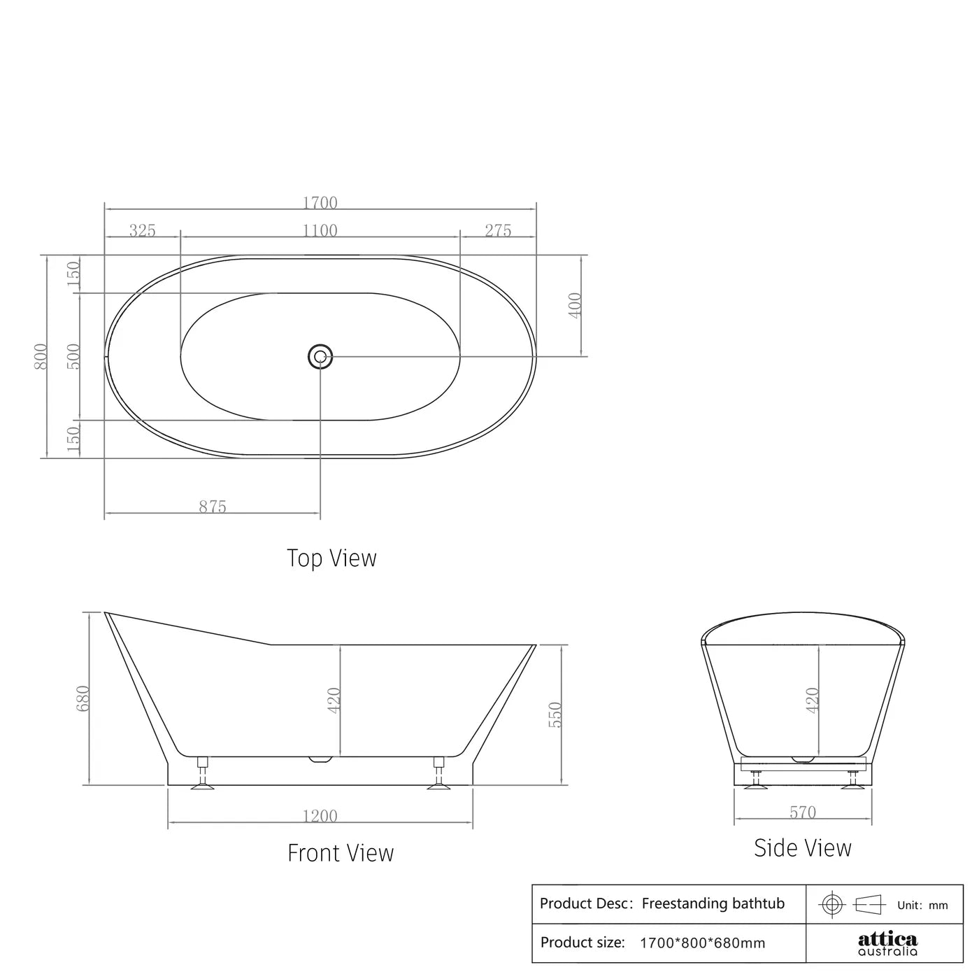 London Freestanding Designer Bath