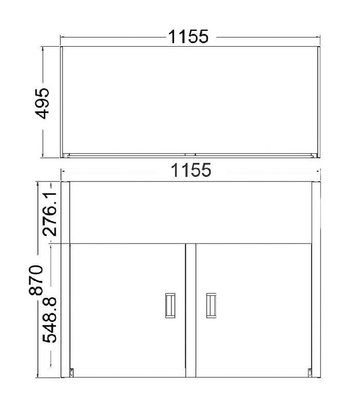 Laundry Colour Bond Cabinet