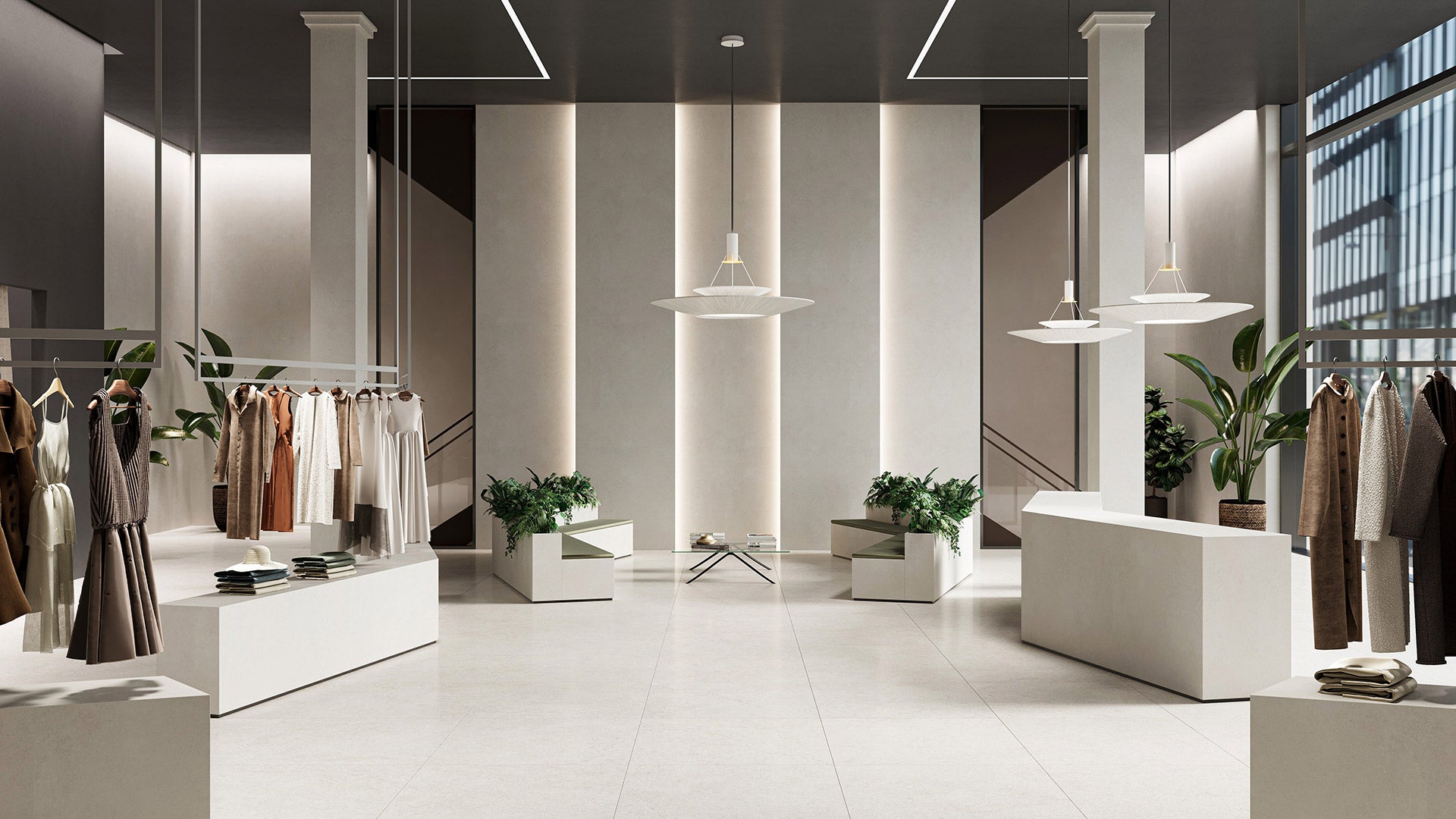 Limestone Porcelain Tile - Neche Interiors