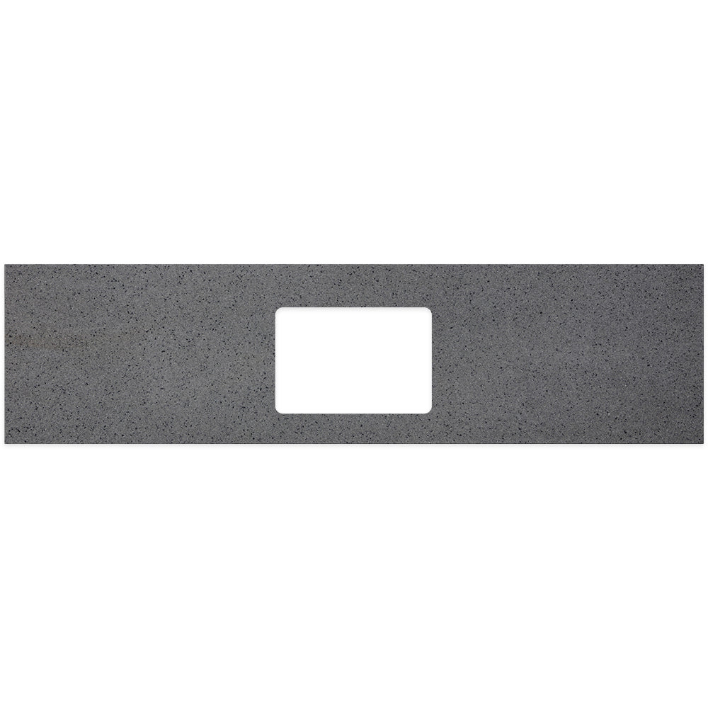 Moonscape Solid Surface Top Rectangular Full Depth with Single Undermount Basin Hole - Neche Interiors