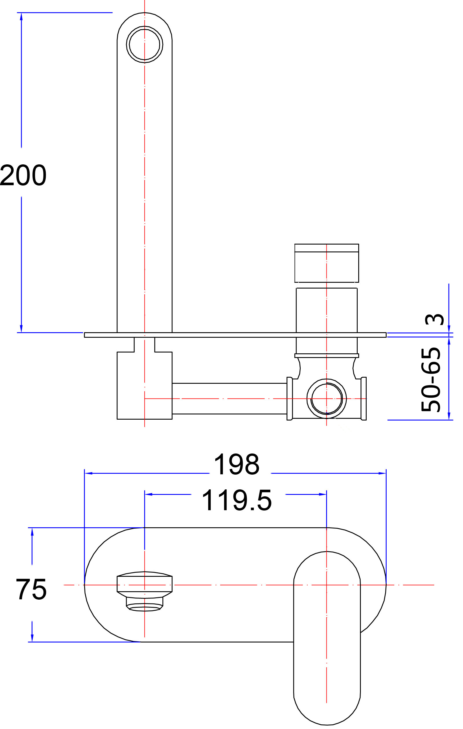Cora Wall Basin Mixer