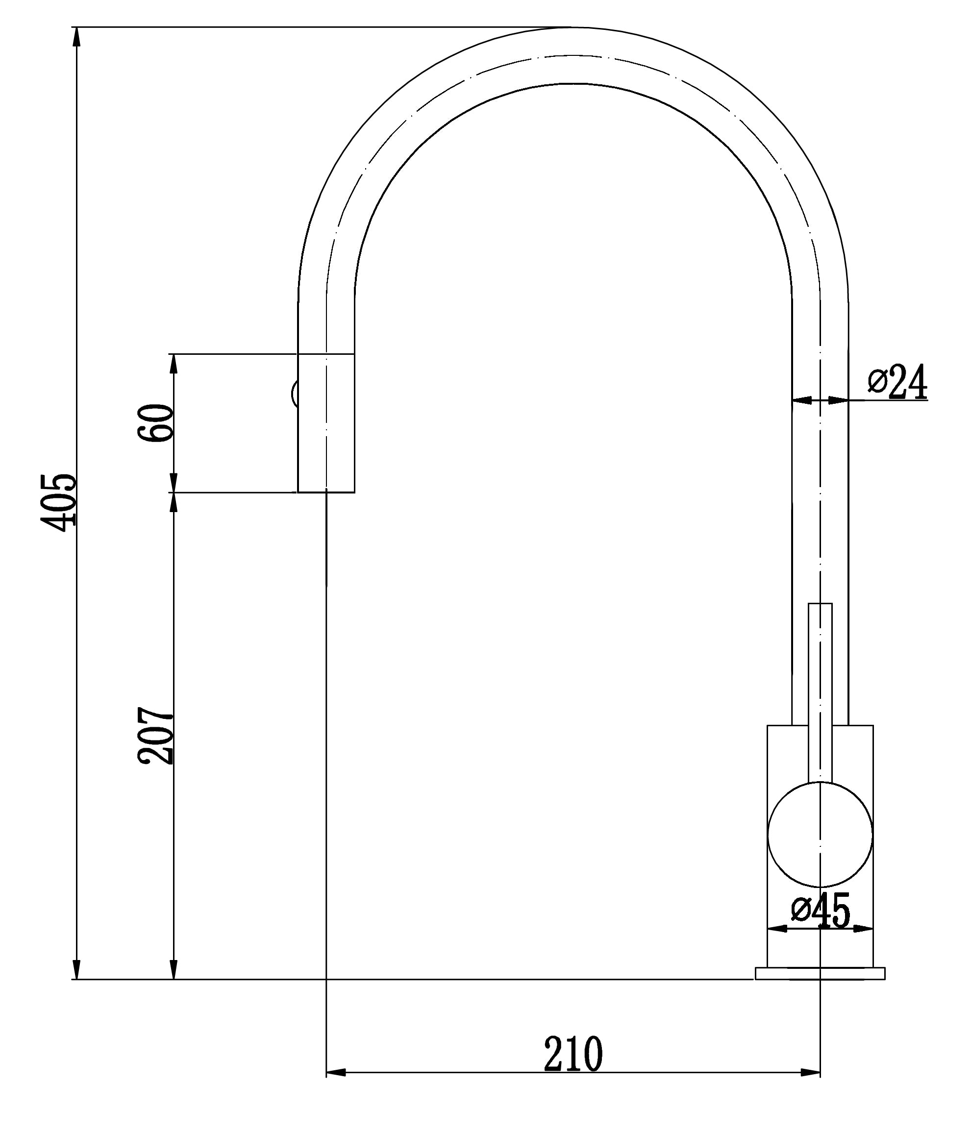 Otus Pull Out Sink Mixer