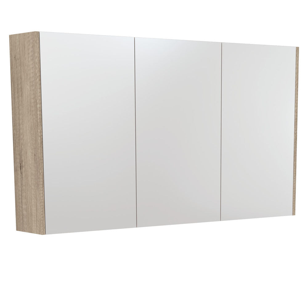1200 Mirror Cabinet With Scandi Oak Side Panels