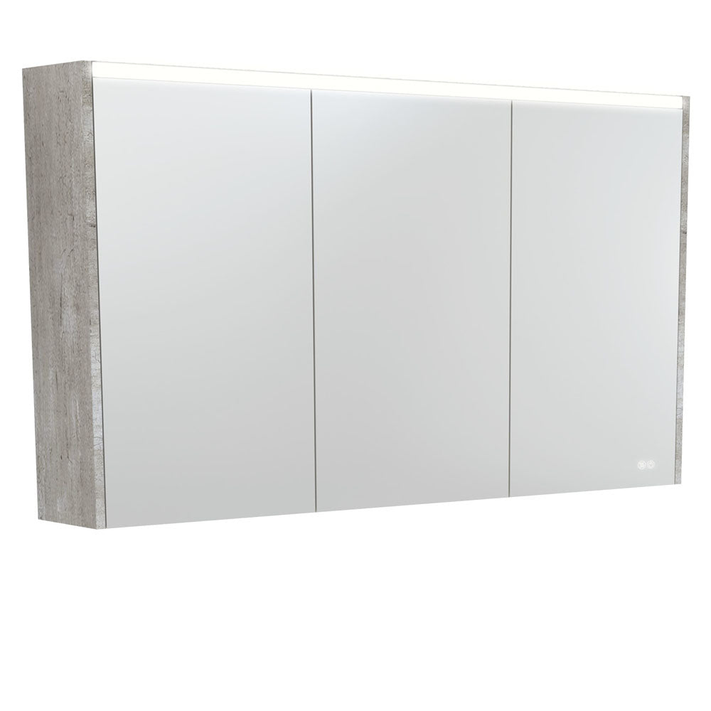 1200 LED Mirror Cabinet With Industrial Side Panels