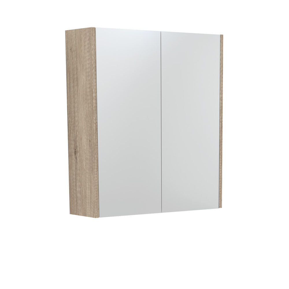 600 Mirror Cabinet With Scandi Oak Side Panels