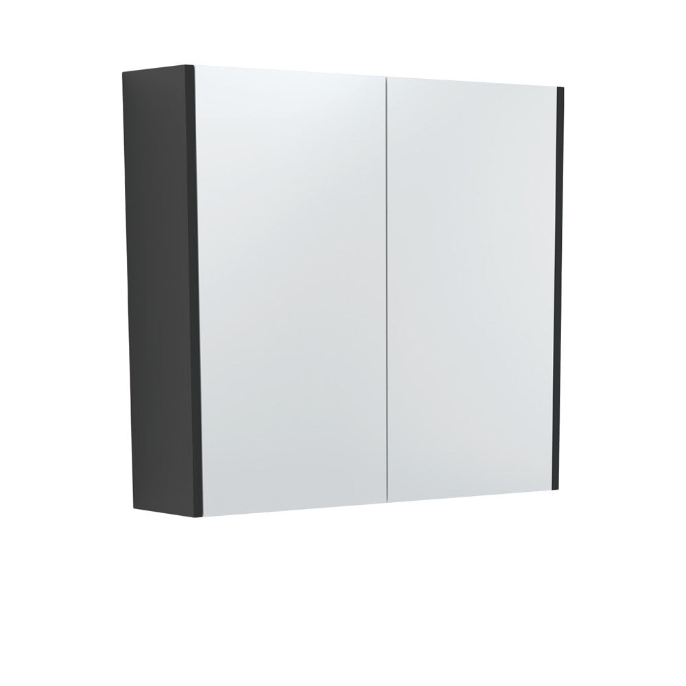 750 Mirror Cabinet With Satin Black Side Panels