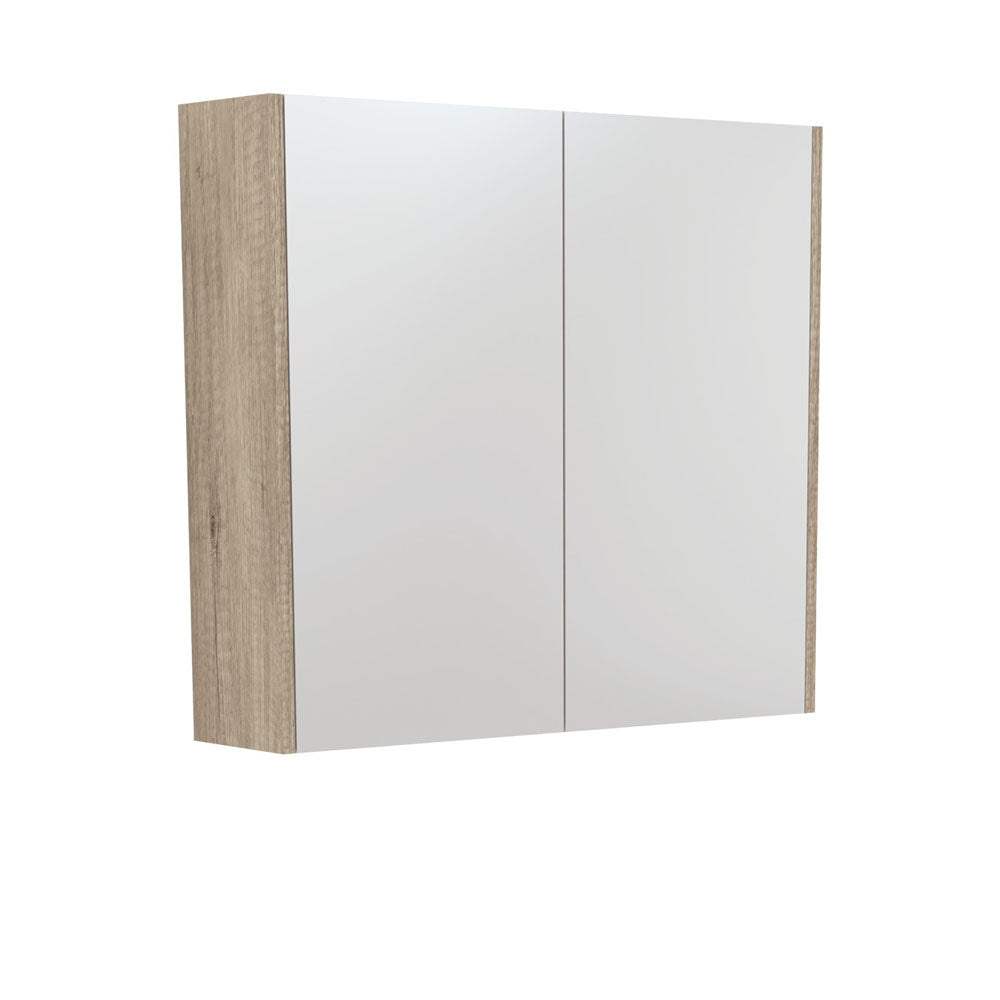 750 Mirror Cabinet With Scandi Oak Side Panels