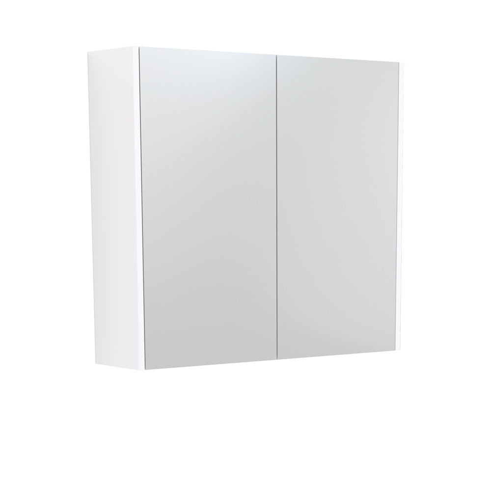 750 Mirror Cabinet With Gloss White Side Panels