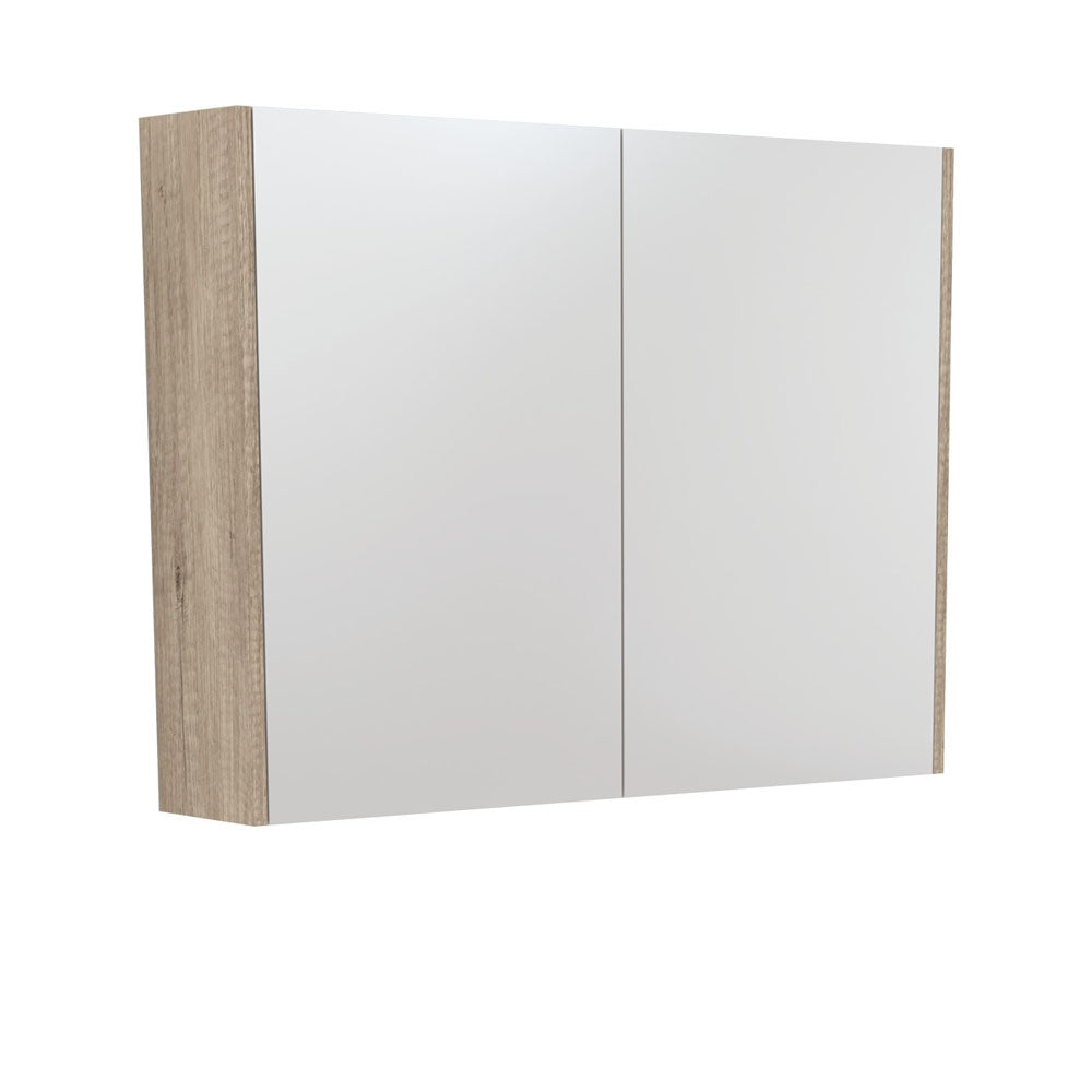 900 Mirror Cabinet With Scandi Oak Side Panels