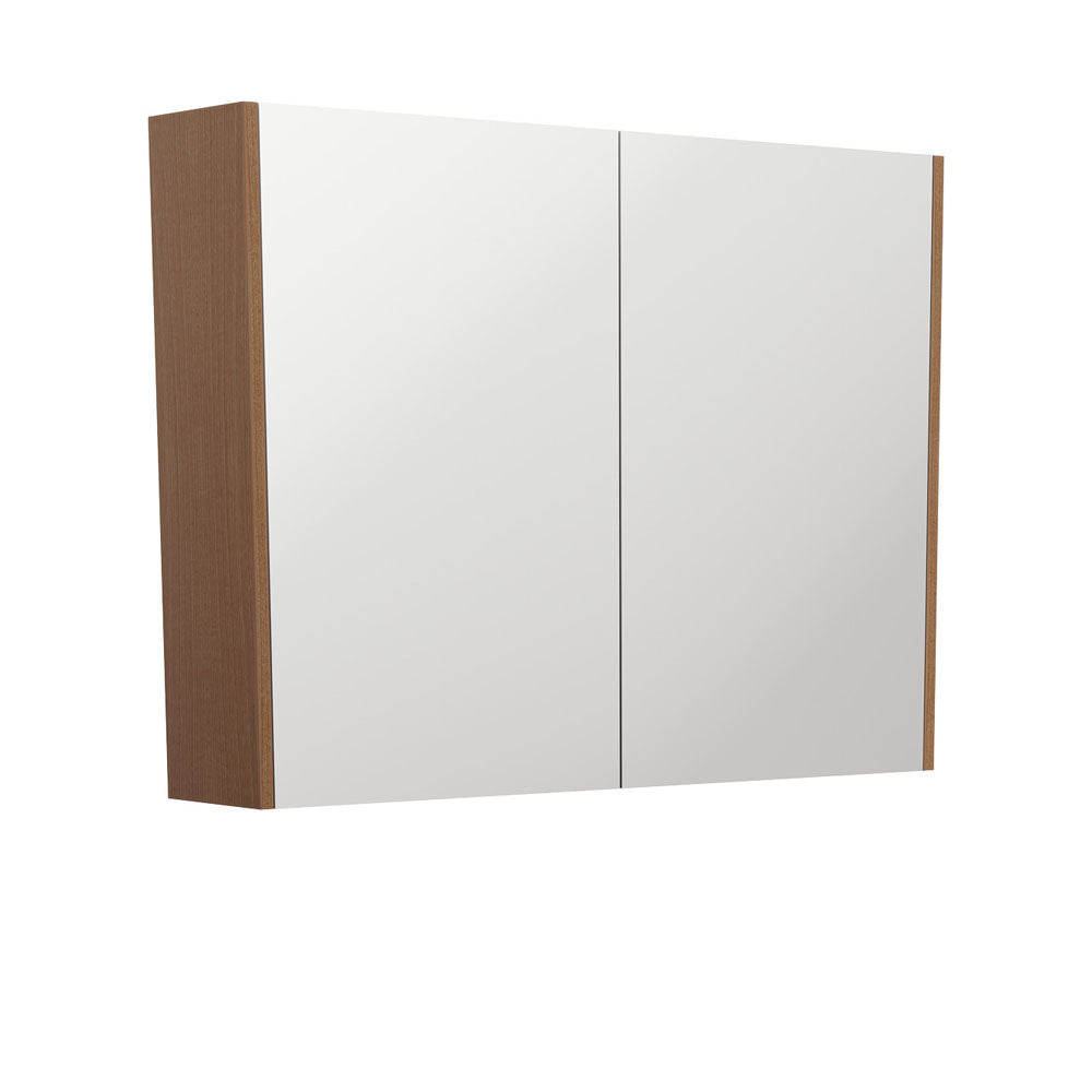 900 Mirror Cabinet With Walnut Side Panels