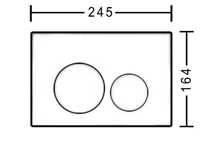 R&T Round Dual Flush Plate