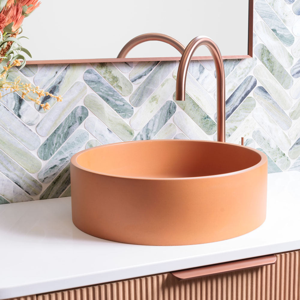 Jada Round Concrete Above Counter Basin