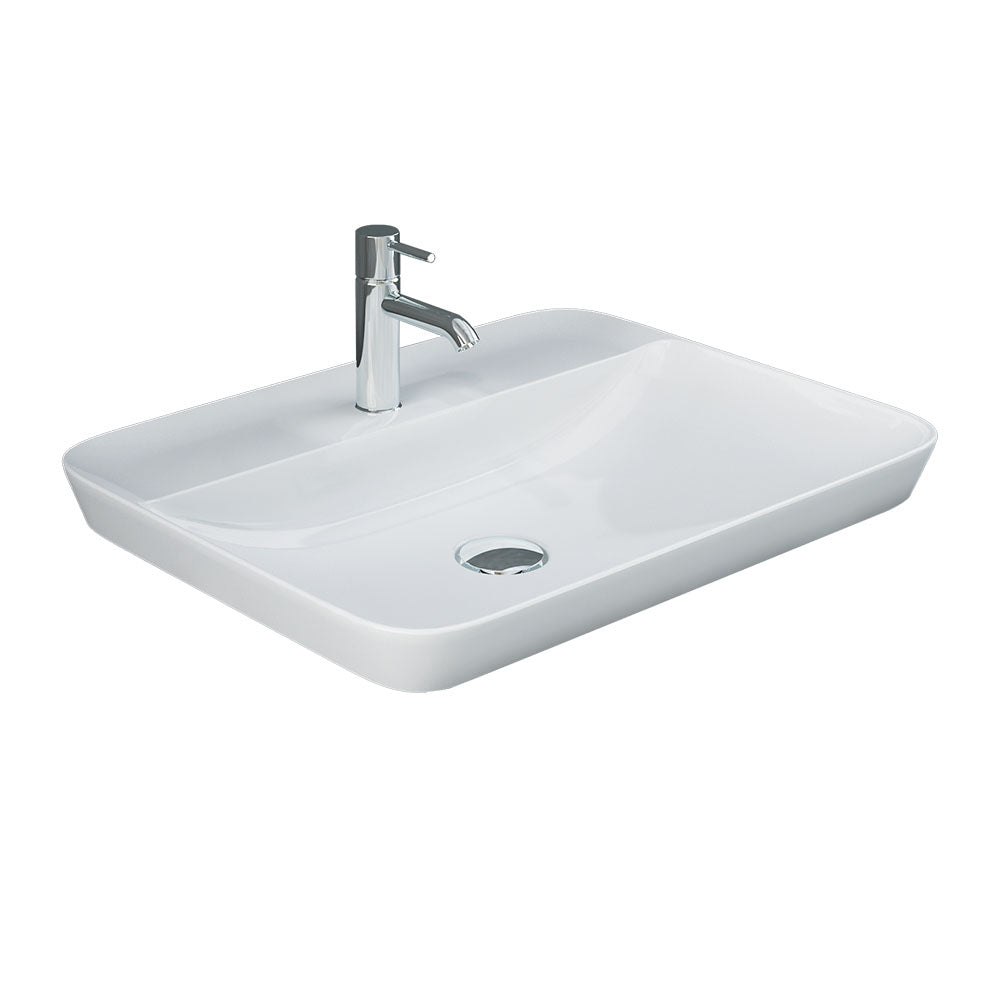 RAK Variant Rectangular Semi-Inset Basin with Tap Hole