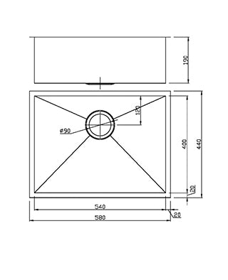 Stainless Steel Kitchen & Laundry Sink