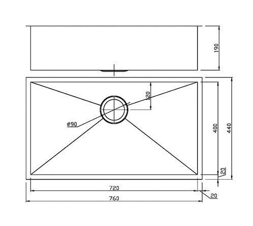 Stainless Steel Kitchen & Laundry Sink