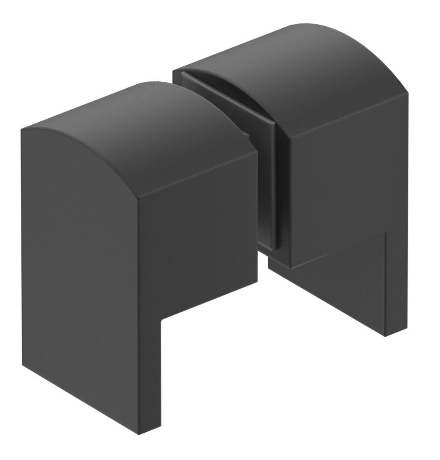 Shower Screen Handle - Square Lever - Neche Interiors