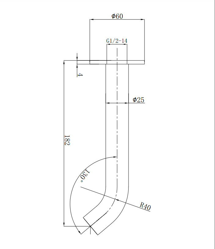 Otus Slimline Bath Spout